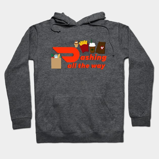 Dashing all the way Hoodie by meggbugs